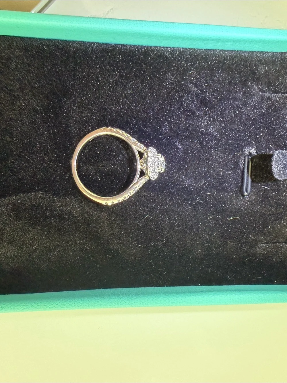 14K White Gold Diamond Engagement Ring